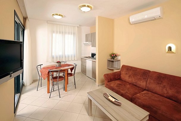 Apartments Amfora Plava Laguna - Wohnbeispiel Appartement 1 Schlafzimmer (Zimmercodierung AB2)