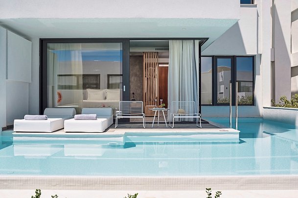 Lindos Grand Resort & Spa - Wohnbeispiel Doppelzimmer Deluxe Privatpool (Zimmercodierung DD1)