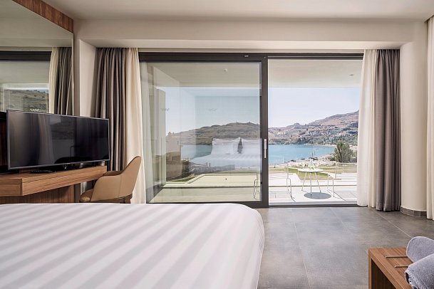Lindos Grand Resort & Spa - Wohnbeispiel Doppelzimmer Deluxe Meerblick (Zimmercodierung DDM)