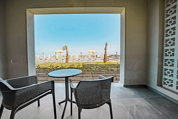 Sentido Reef Oasis Suakin Resort - Beispiel Balkon Familienzimmer (Zimmercodierung FB1)