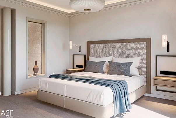 Aegean Melathron - Wohnbeispiel Doppelzimmer Deluxe Meerblick (Zimmercodierung DDM)