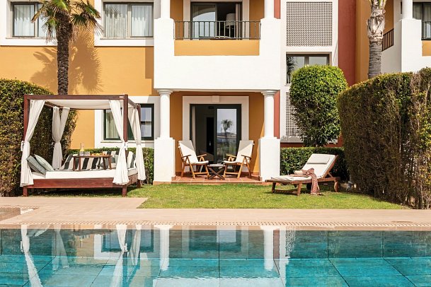 Palacio de Sancti Petri Gran Meliá - Wohnbeispiel Doppelzimmer Red Level Poolzugang (Zimmercodierungen DX2 & DX3)