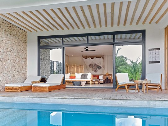 Aldiana Club Zanzibar Kwanza - Wohnbeispiel Swim-Up Juniorsuite Superior (Zimmercodierung J1Q)