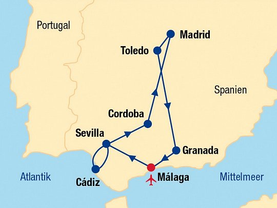 Rundreise Andalusien & Madrid