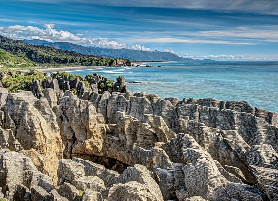 Rundreise Erlebnis Neuseeland auf Schiene und Straße - Pancake Rocks, Punakaiki