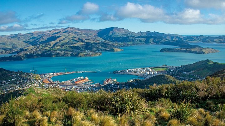 Rundreise Erlebnis Neuseeland auf Schiene und Straße - Christchurch Hafen