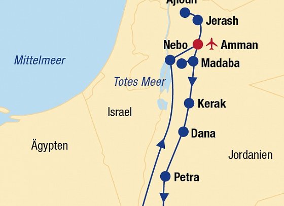 Abenteuer und Kultur Jordanien