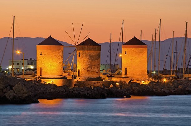 Östliches Mittelmeer & Türkei mit Star Flyer - Windmühlen in Mandraki