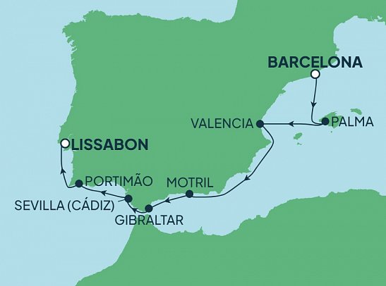 Von Barcelona nach Lissabon mit Norwegian Dawn