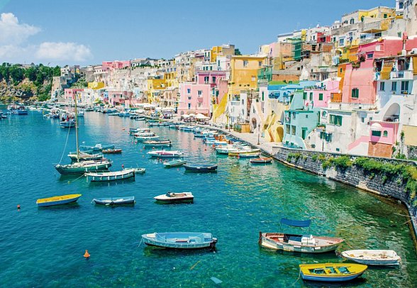 Westliches Mittelmeer mit Costa Toscana - Insel Procida, Golf von Neapel