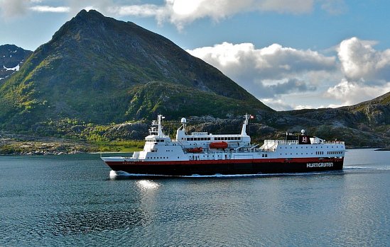 Postschiffroute ab/ bis Bergen bis zum Nordkap