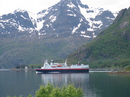 Postschiffroute ab/ bis Bergen bis zum Nordkap