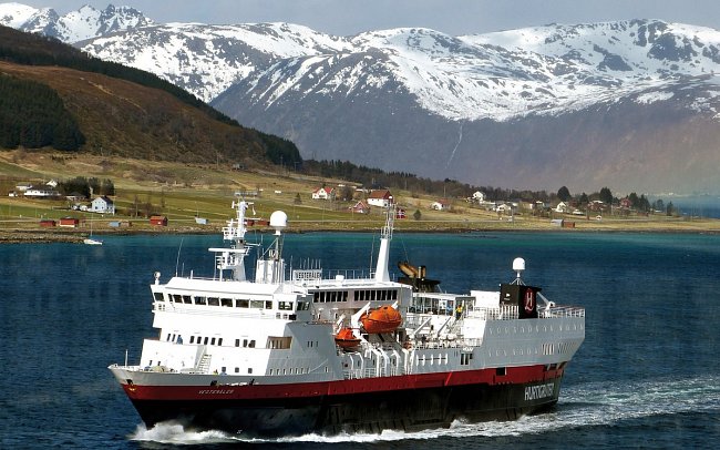 Postschiffroute ab/ bis Bergen bis zum Nordkap