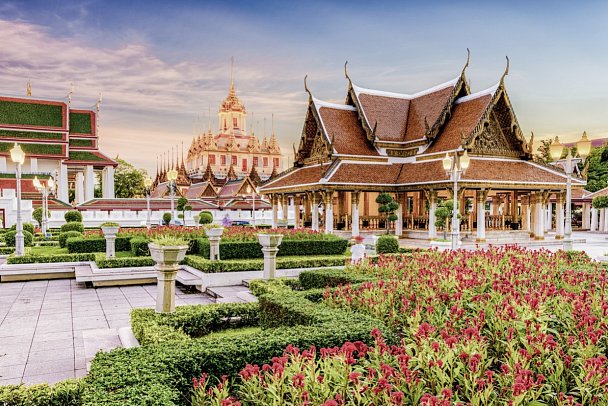 3 Länderkombi Thailand, Kambodscha & Vietnam inkl. Baden - Tempelanlage Wat Ratchanatdaram