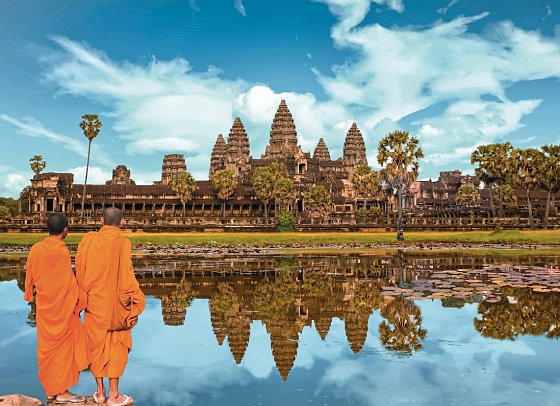 3 Länderkombi Thailand, Kambodscha & Vietnam inkl. Baden - Mönche in Angkor Wat