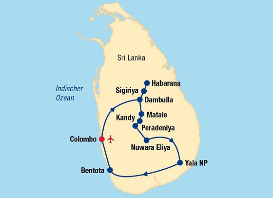 Sri Lanka Rundreise & Baden