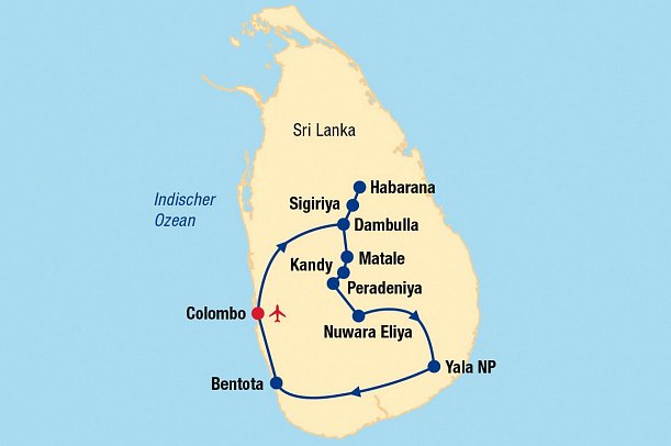Sri Lanka Rundreise & Baden