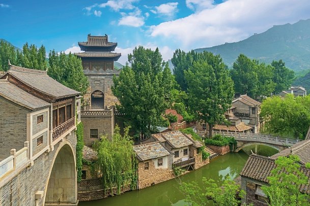 Rundreise China mit Tibet - Wasserstadt Gubei am Fuße der Großen Mauer