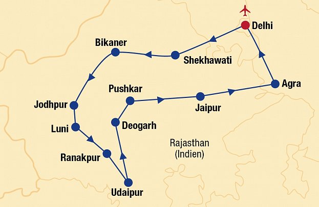 Rundreise Indien - Magisches Rajasthan & Taj Mahal