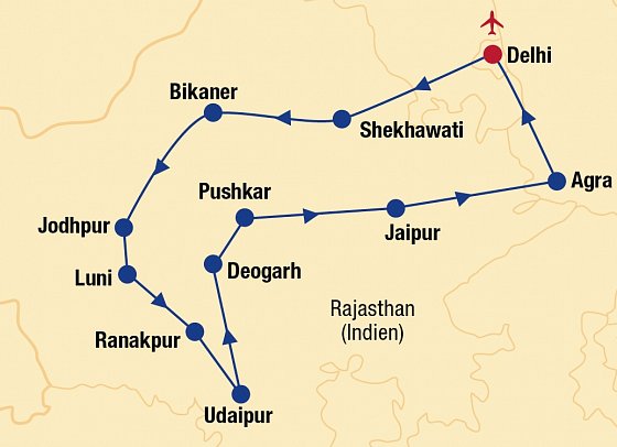 Rundreise Indien - Magisches Rajasthan & Taj Mahal