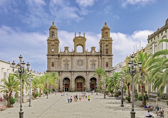 Transatlantik Argentinien-Spanien mit MSC Fantasia - Kathedrale Santa Ana, Las Palmas