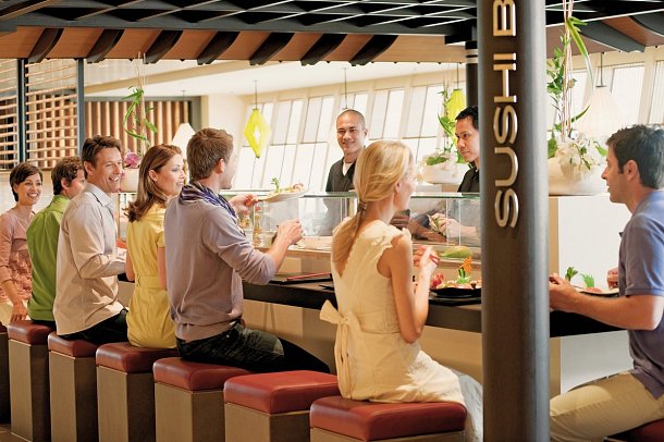 Ärmelkanal & Golf von Biskaya mit AIDAsol - Sushi Bar