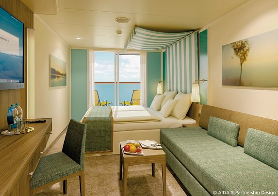 Norwegen Fjord-Weltnaturerbe mit AIDAprima - Verandakabine