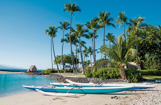 Hawaii bis Sydney mit Norwegian Spirit - Kamakahonu Beach