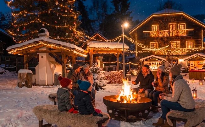 Naturel Hoteldorf SCHÖNLEITN - Weihnachtsdorf SCHÖNLEITN, KI-generiertes Bild