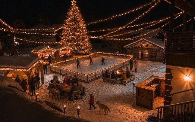 Naturel Hoteldorf SCHÖNLEITN - Weihnachtsdorf SCHÖNLEITN, KI-generiertes Bild