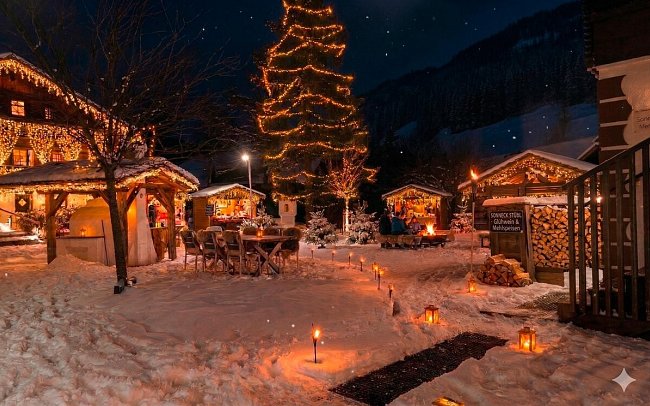 Naturel Hoteldorf SCHÖNLEITN - Weihnachtsdorf SCHÖNLEITN, KI-generiertes Bild