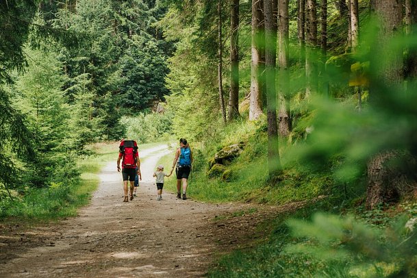 Pirkers Natur & Bio Familienhotel - Familie wandert