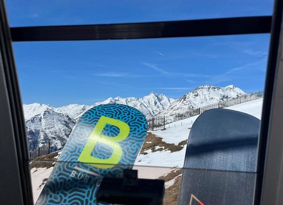 Gasthof Fair - Blick von der Gondel aus auf die Berge