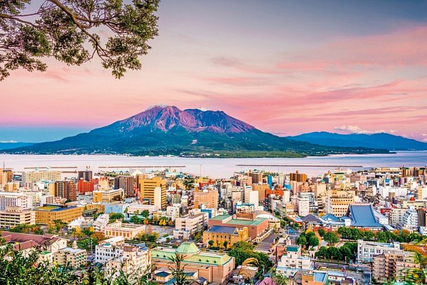 Hawaii, Japan & Südostasien mit der Sapphire Princess - Kagoshima mit Sakurajima Vulkan