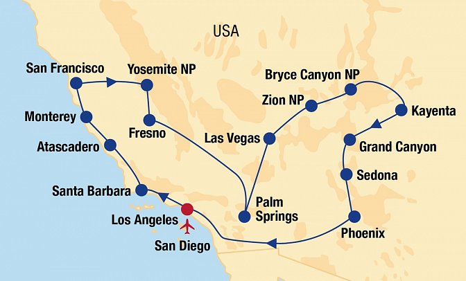 USA Westküste & Nationalparks