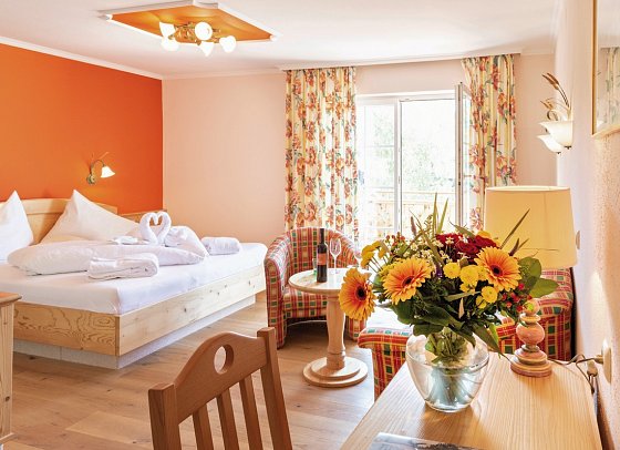 Försterhof - Wohnbeispiel Doppelzimmer mit Balkon (Zimmercodierung DB2)