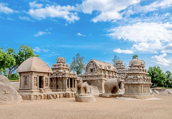 Rundreise Faszinierendes Südindien - Küstentempel Mahabalipuram