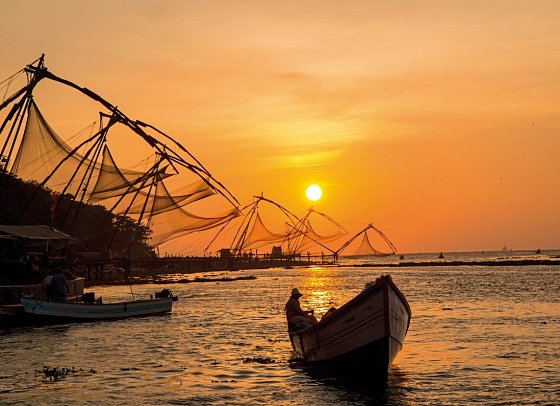 Rundreise Faszinierendes Südindien - Fischer in Cochin