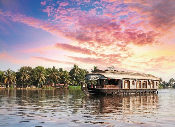 Rundreise Faszinierendes Südindien - Hausboot in den Backwaters