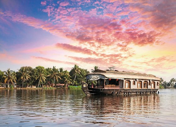 Rundreise Faszinierendes Südindien - Hausboot in den Backwaters
