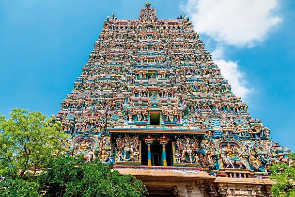 Rundreise Faszinierendes Südindien - Meenakshi-Tempel in Madurai