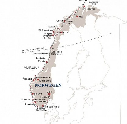 Nordlichter - mit Hurtigruten Signature Nordkap-Linie MS Trollfjord