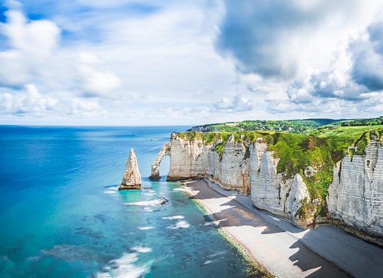 Rundreise Höhepunkte Nordfrankreichs - Paris, Loire-Tal und Normandie - Kreidefelsen Étretat