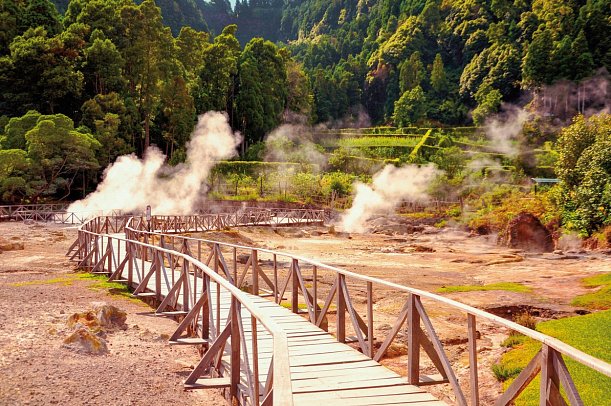 Standortrundreise Azoren - Thermalfeld in Furnas