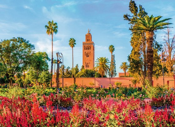 Rundreise Zauberhaftes Marokko – Königsstädte & Wüste - Koutoubia-Moschee, Marrakesch