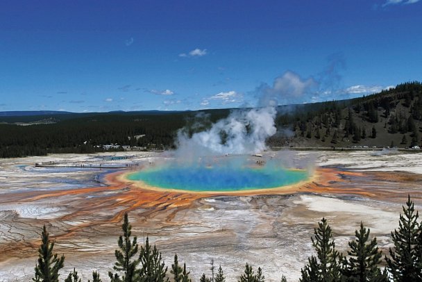 Rundreise Quer durch die USA von San Francisco bis New York - Geysir-Becken im Yellowstone-Nationalpark