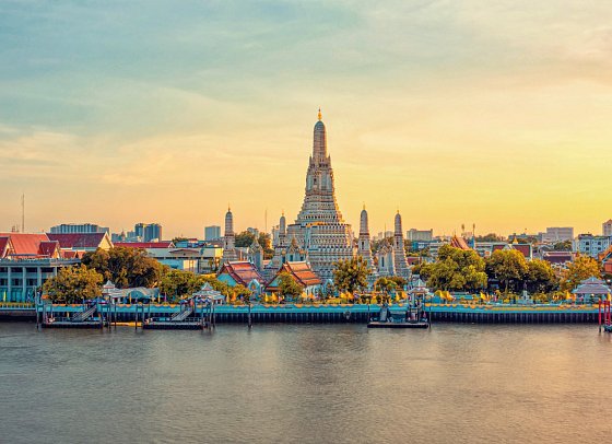 Singapur bis Hongkong mit Norwegian Jade - Wat Arun, Bangkok