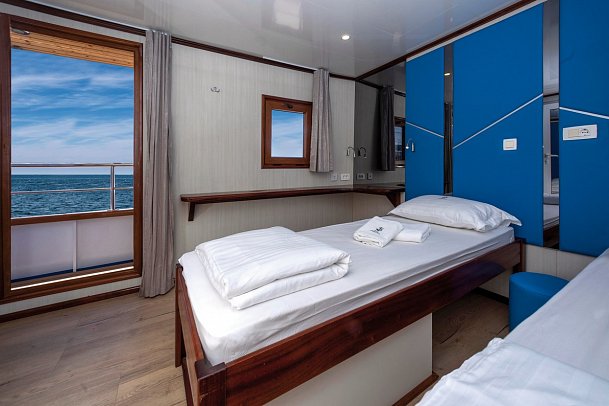 Blaue Reise - Kreuzfahrt zwischen 1000 Inseln ab/bis Trogir - Beispiel für eine Doppelkabine