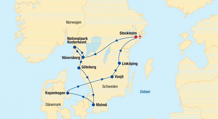 Rundreise Südschweden