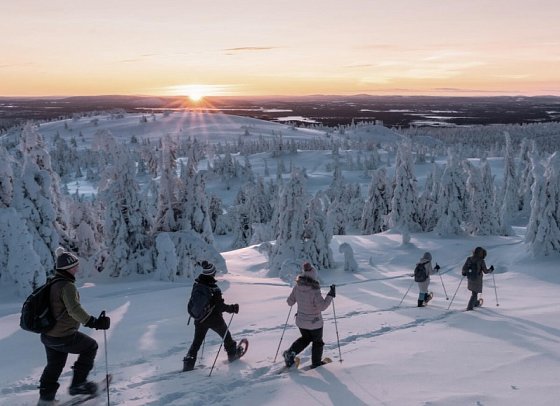 Rundreise Schwedisch Lappland zu Silvester - Schneeschuhwanderung
